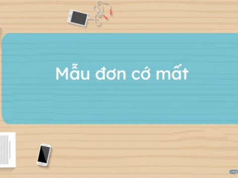 Mẫu đơn cớ mất 