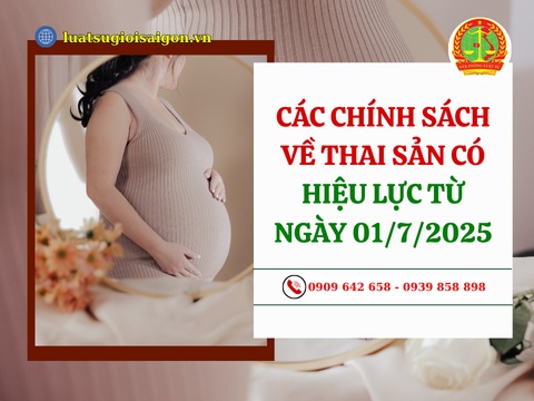 Các chính sách về thai sản có hiệu lực từ ngày 01/7/2025