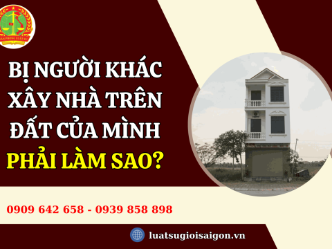 Bị người khác xây nhà trên đất của mình phải làm sao?