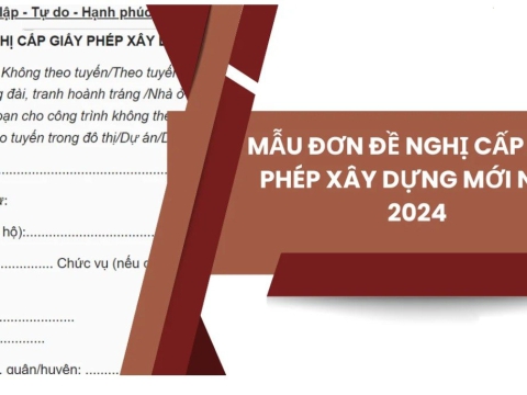 MẫU ĐƠN ĐỀ NGHỊ CẤP GIẤY PHÉP XÂY DỰNG