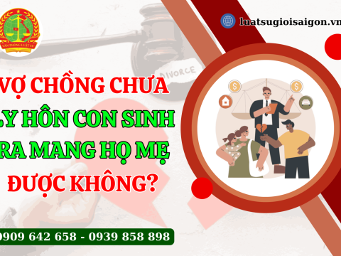 Vợ chồng chưa ly hôn con sinh ra mang họ mẹ được không?