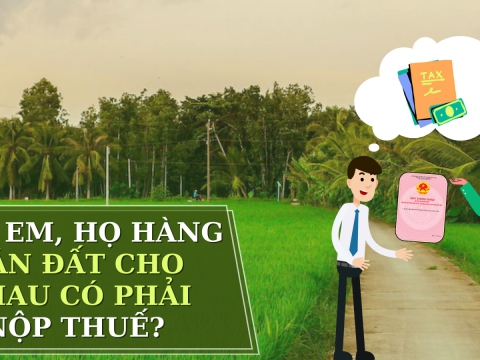 Anh em họ bán đất cho nhau có phải nộp thuế thu nhập cá nhân không?