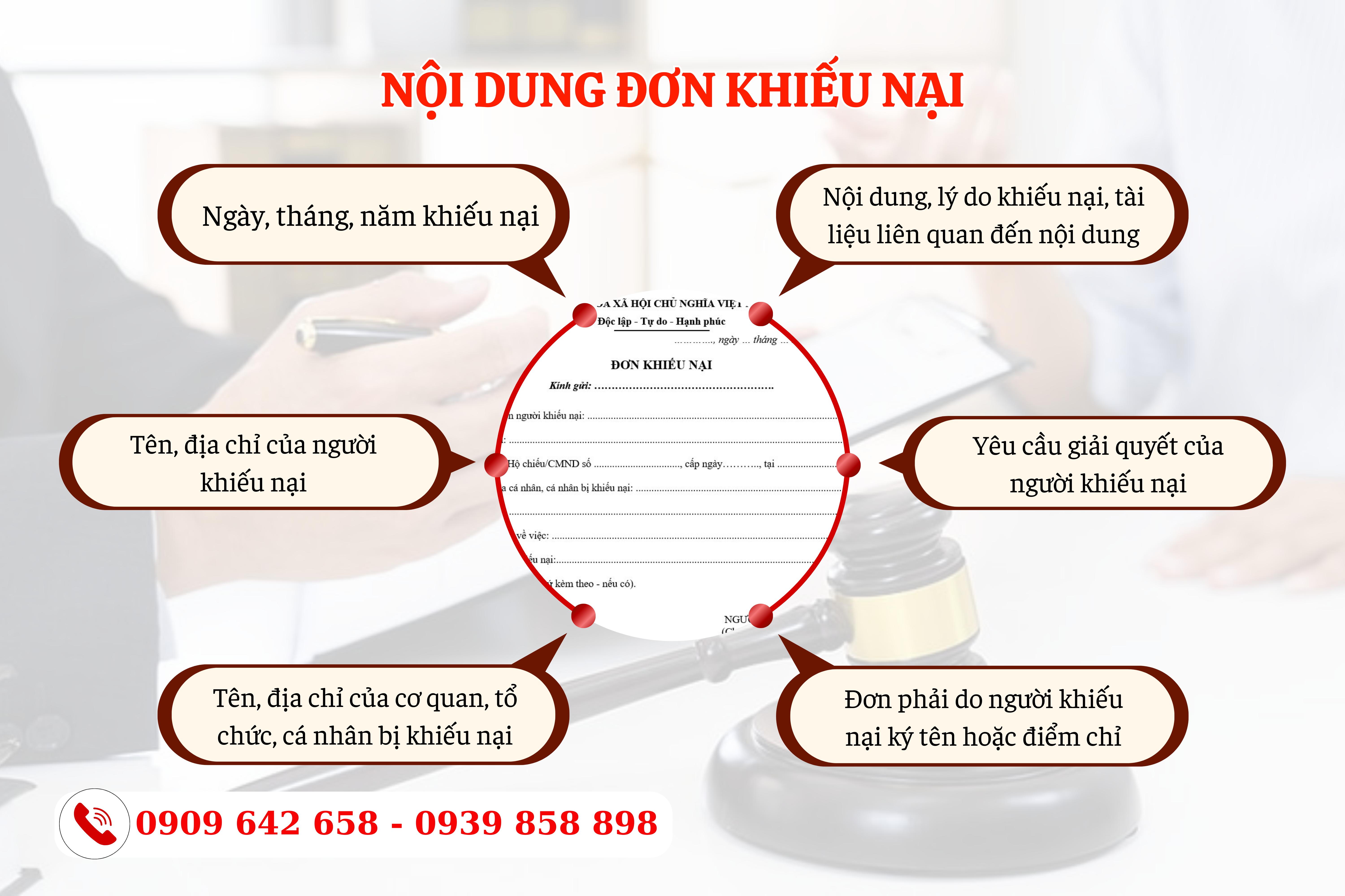 noi dung cua don khieu nai 