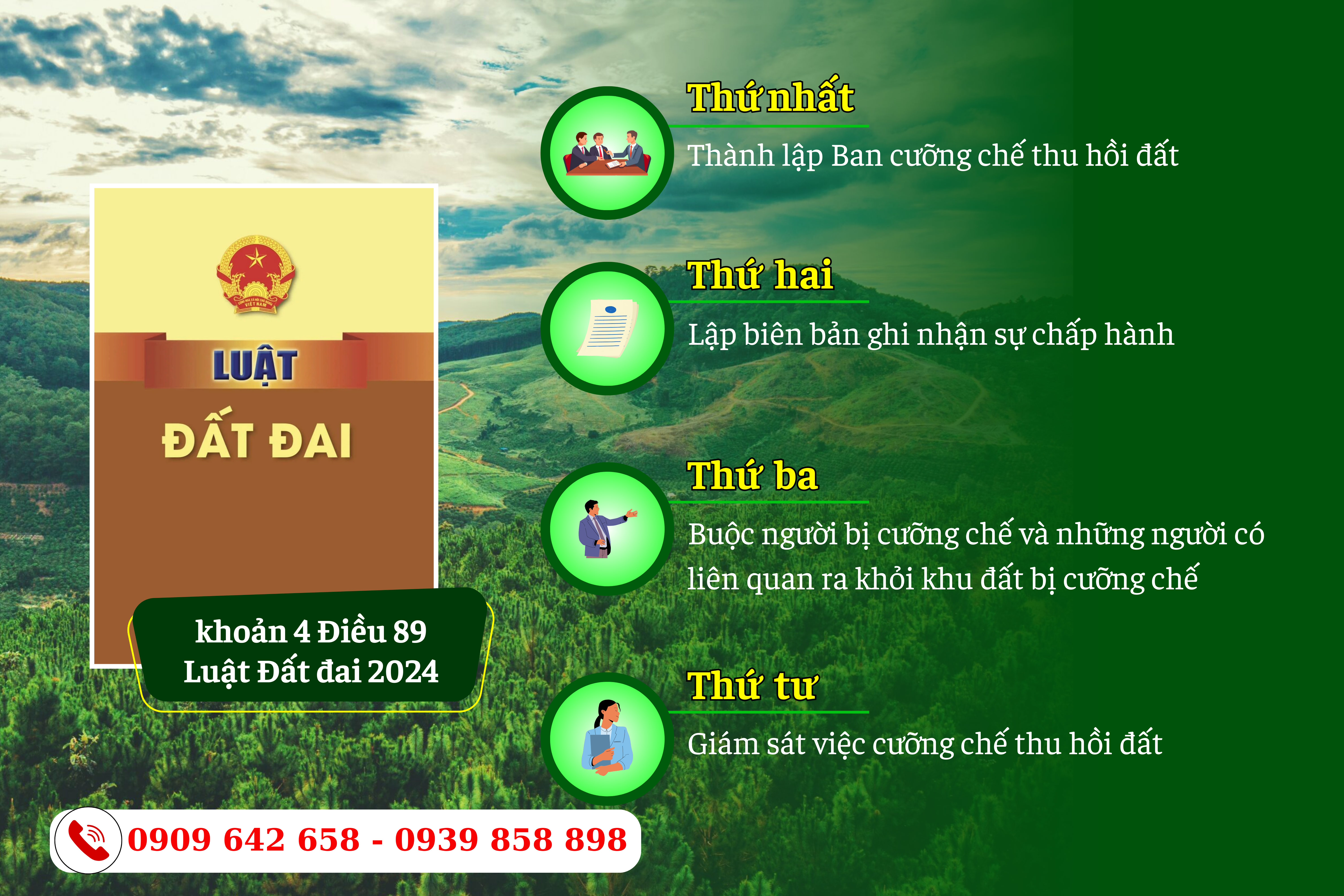 khi nao thuc hien cuong che thu hoi dat theo luat dat dai 2024 - 2